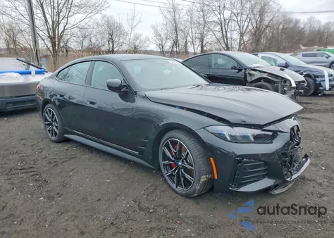 2025 BMW I4 xDrive 40 из США, поврежденный, VIN WBY43HD01SFV57385